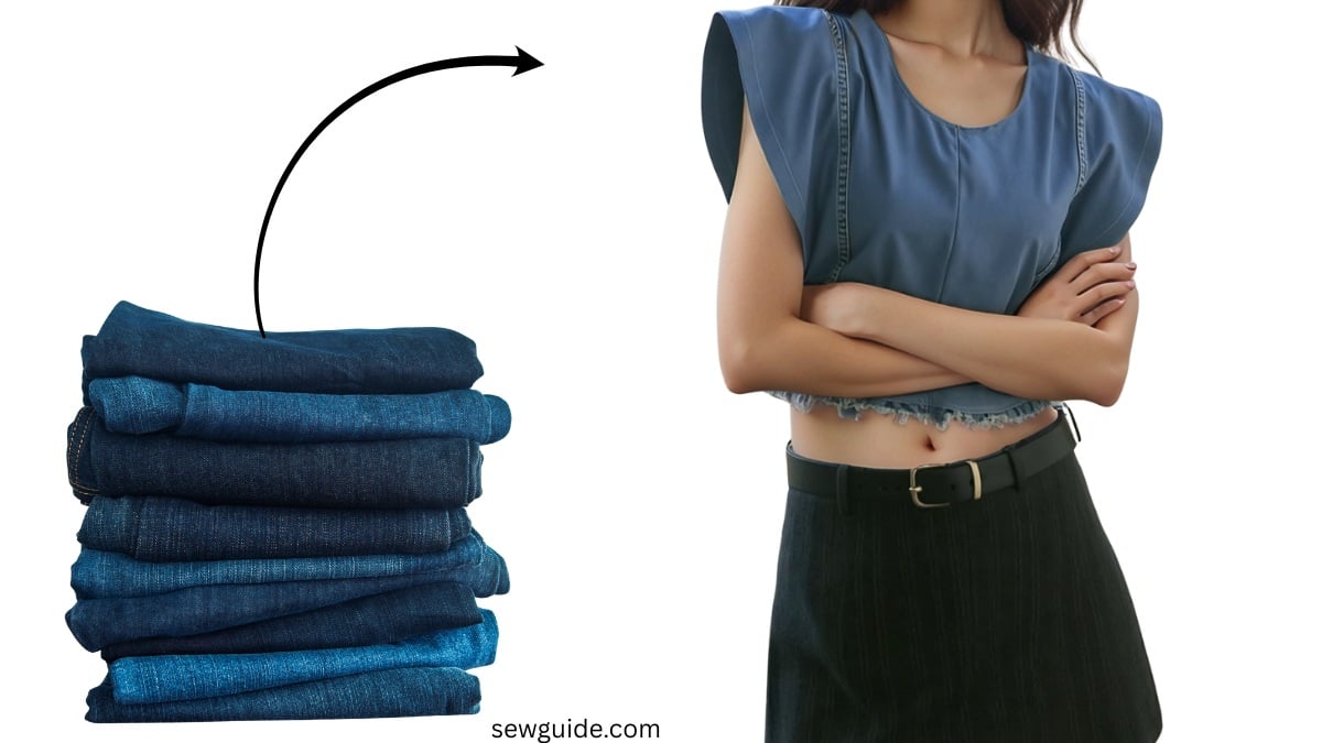 make top from old jeans