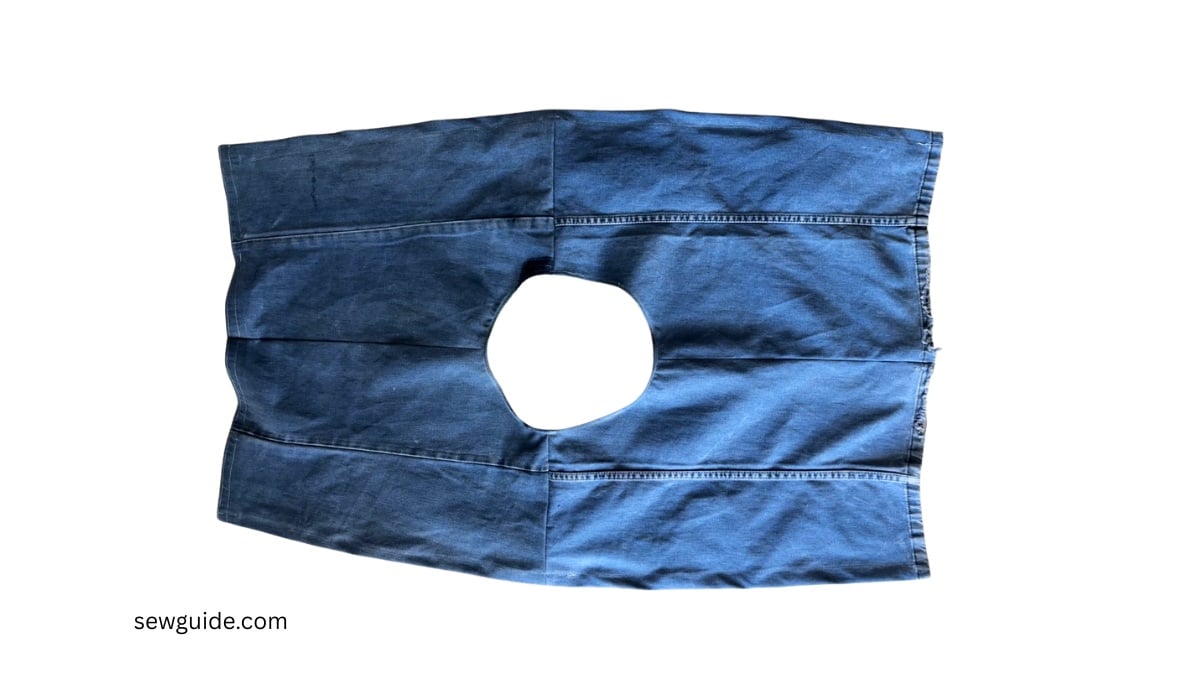 bodice of the jeans top