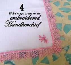 embroidered kerchief