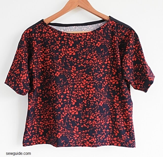 Sew side seams and hem bottom edge and sleeve hems