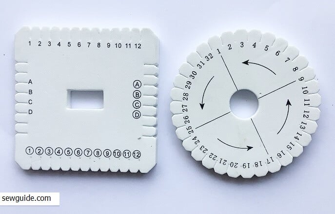imple Kumihimo braiding tools - the discs to make the braids