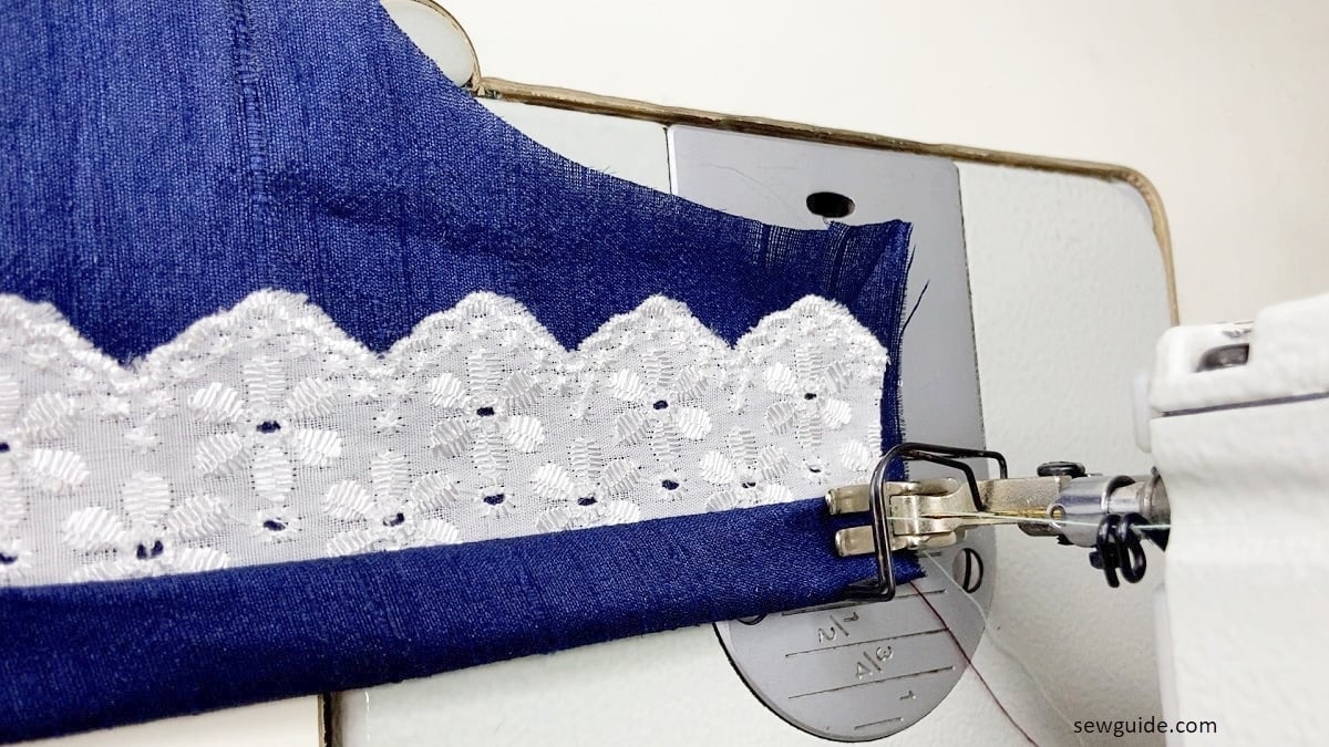 fold up the edge of the sleeve