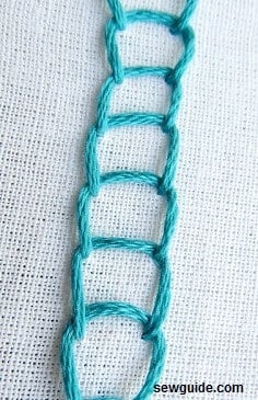 decorative ladder like stitch