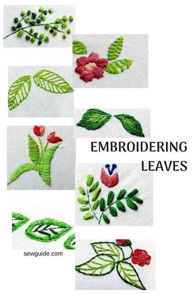 leaf embroidery