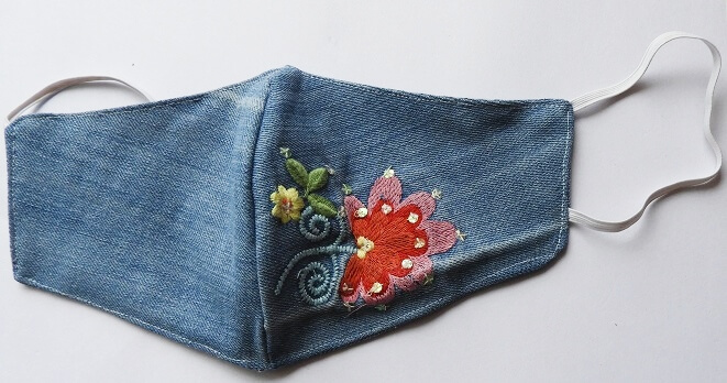 embroidered masks