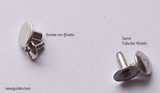 types of metal rivets