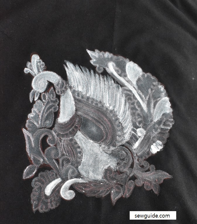 completely fill with white color