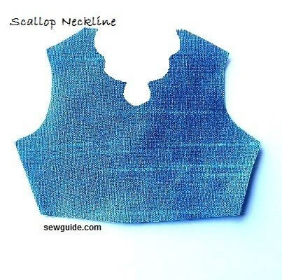 scalloped neck line shapes 