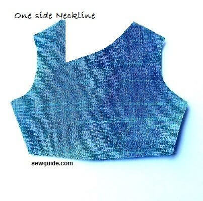 asymmetrical neckline style