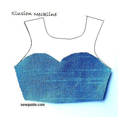 illusion neckline styles
