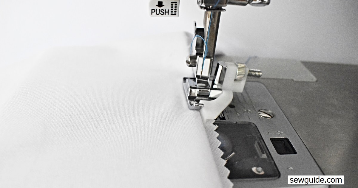 needle can break if the position of the needle is not right when blind hem stitching