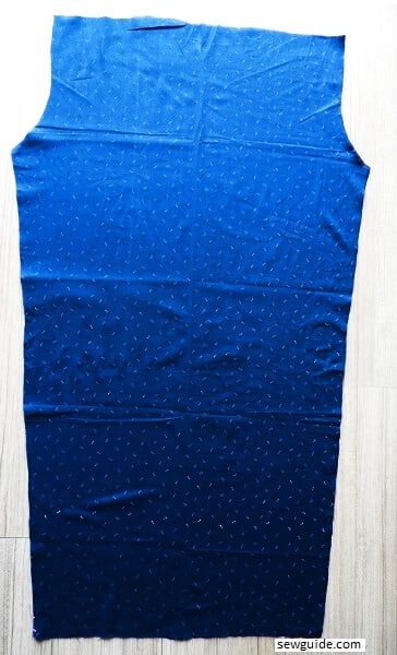 the fabric pattern opened