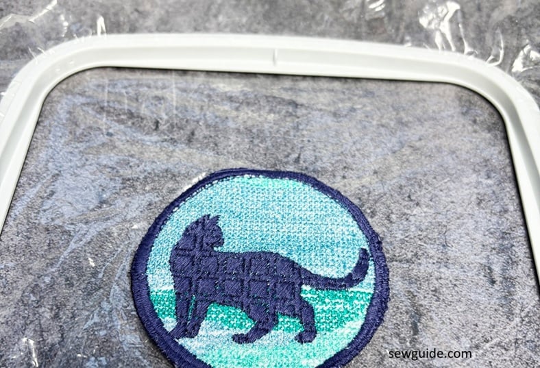 The patch stitching is finished