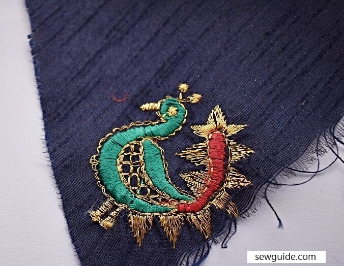 peacock embroidery