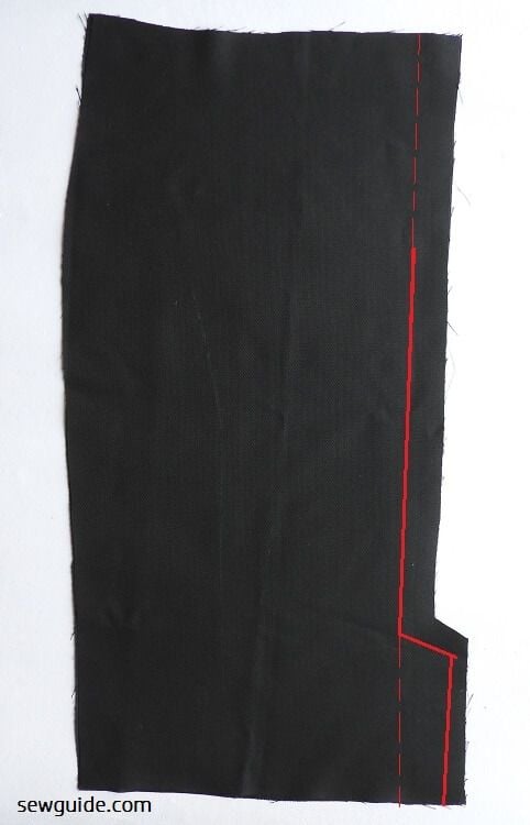 join the back pieces together till the vent