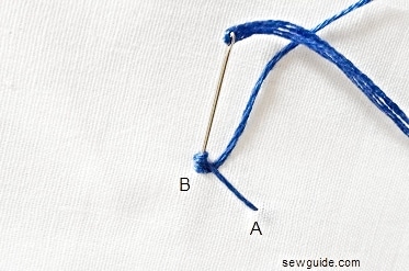Make a french knot as a the final step in doing thepistil stitch