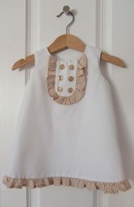 A simple dress for 6-9 month old girl