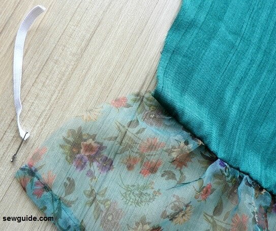 thread elastic to the end casing