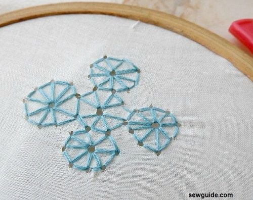 pulled thread stitches