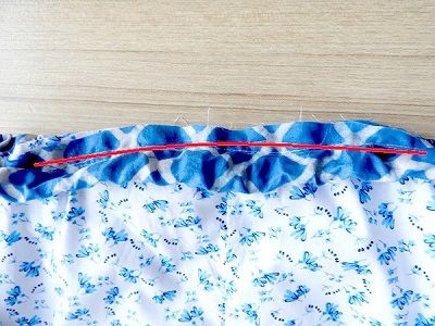 sew the elastic waistband