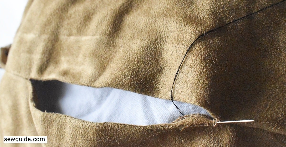 repair a seam without a back opening