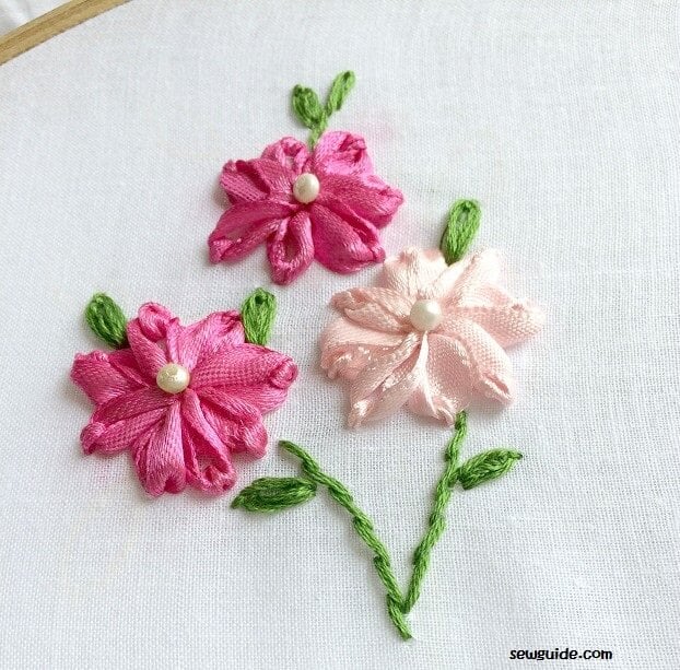 ribbon embroidery flowers