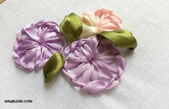 ribbon embroidery flowers