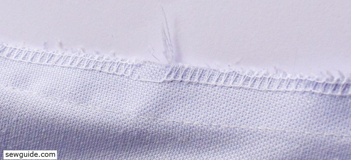 broken serger stitches