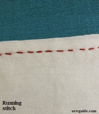 hand stitches -running stitches