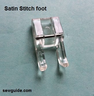 sewing machine feet-satin stitch foot