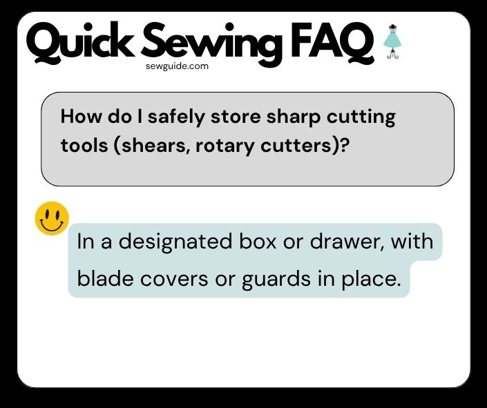 storing sharp scissors