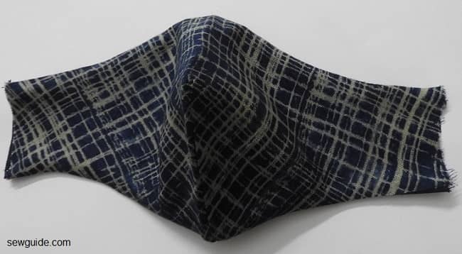 turn the mask rightside out