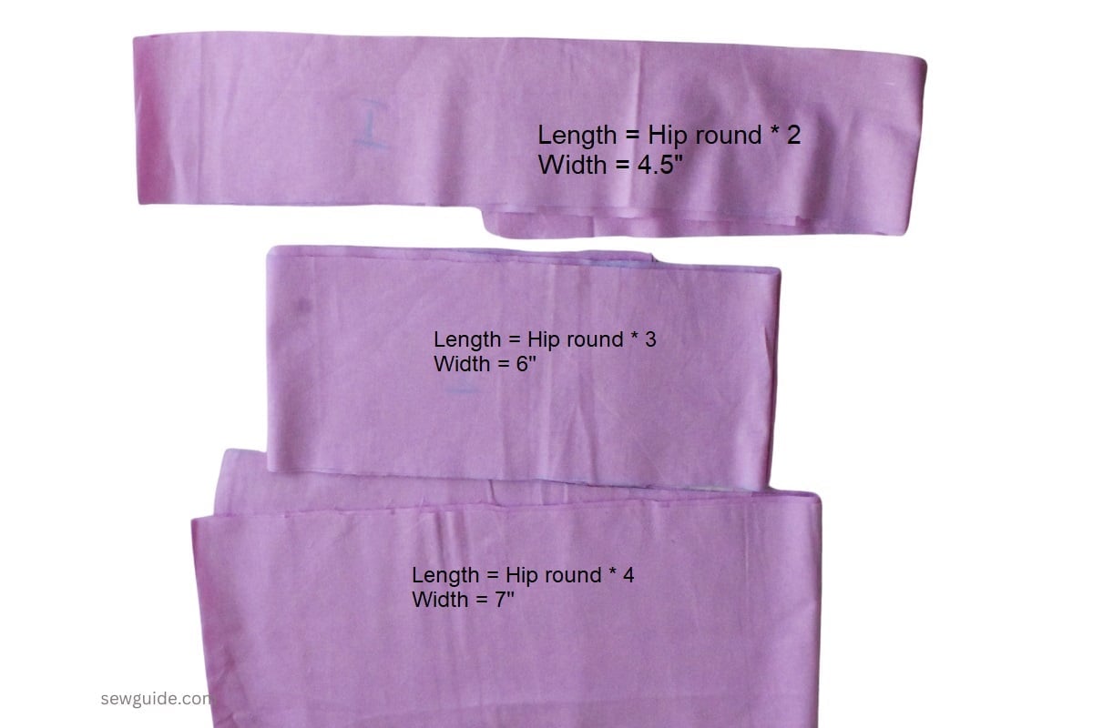 tiers of the lolita skirt
