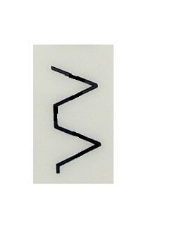 symbol of overcast stitch on a sewing machine.