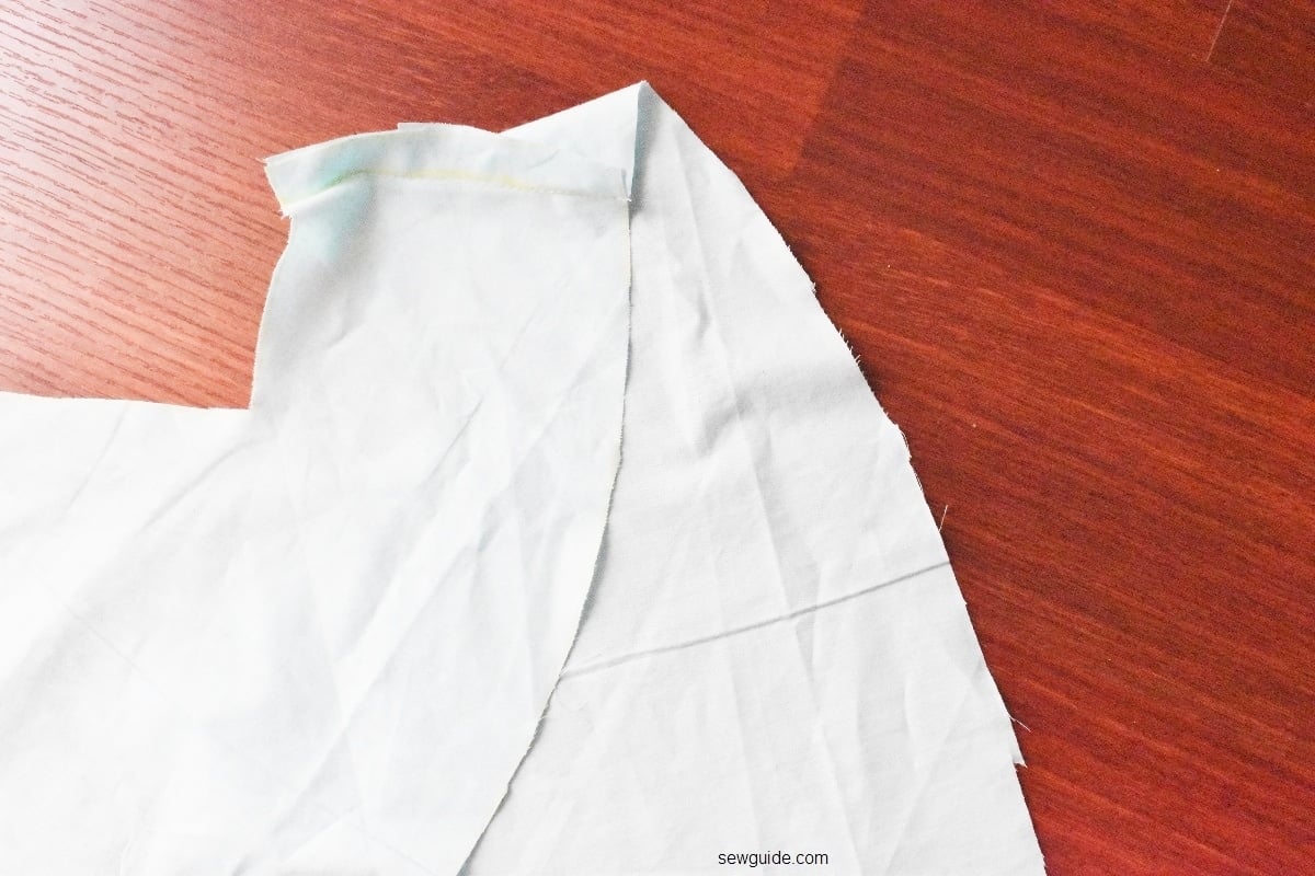 the front bodice pieces joined 