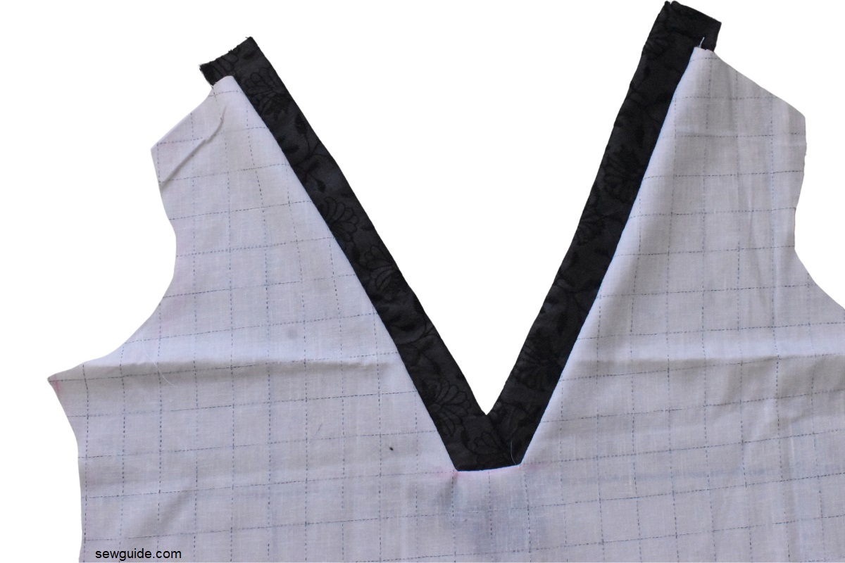 insert the placket through the opening