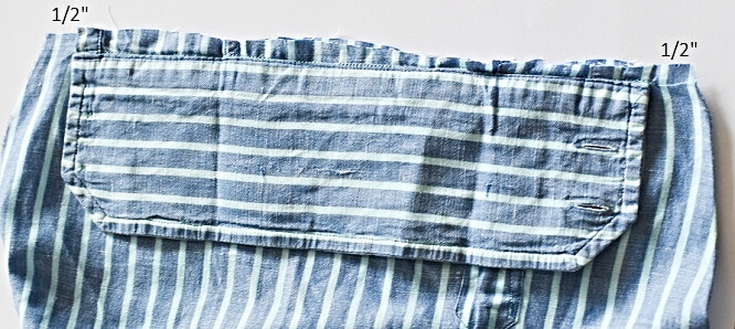 turn mans shirt to top