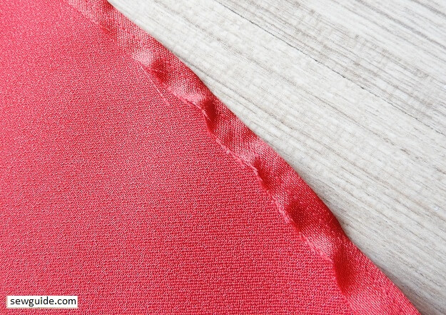 Hem the bottom edges