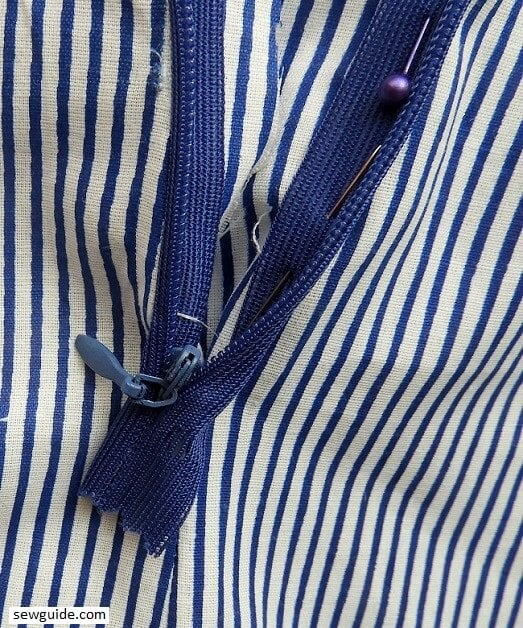 skirt with flounced hem