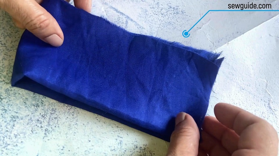 fold the cuff fabric