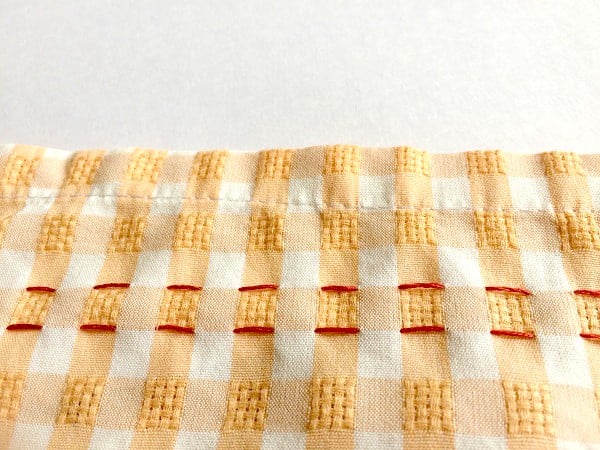 smocking is best done on checkered fabric