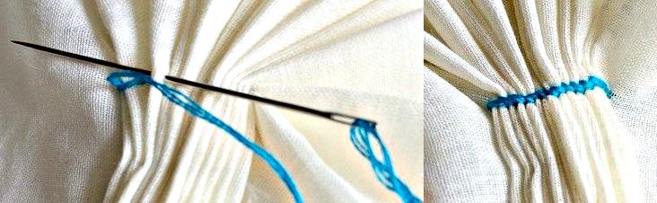 stem stitch smocking