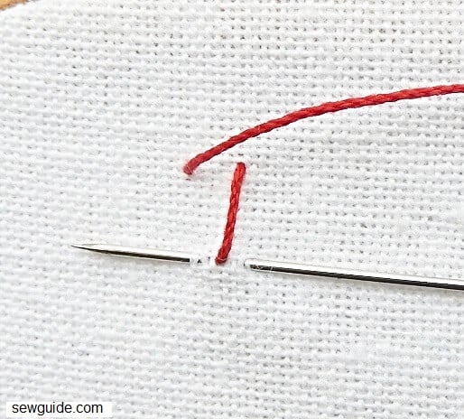 make a straight stitch