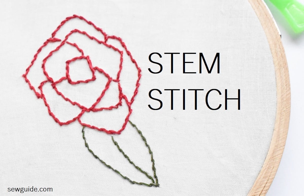 Stem Stitch flower 