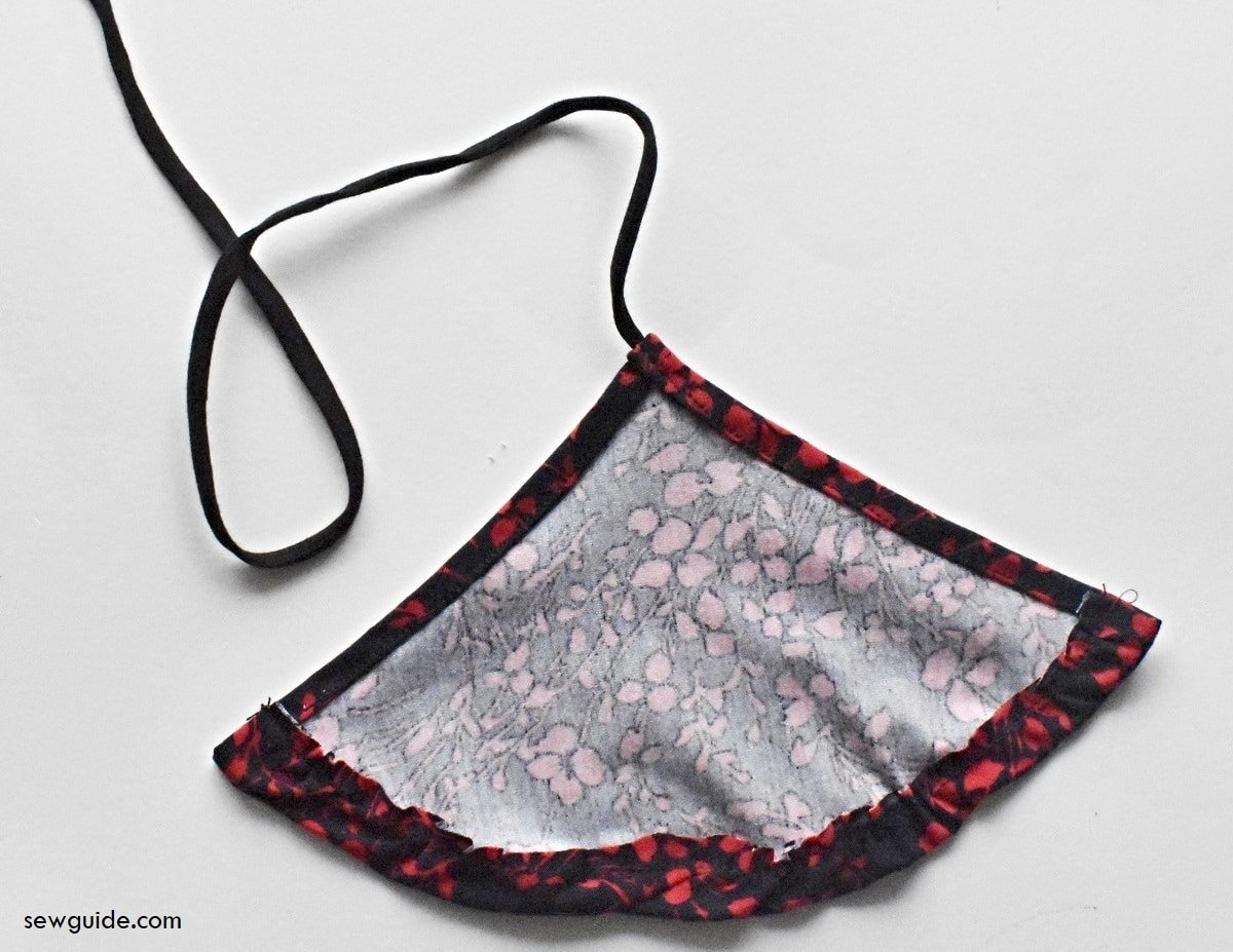 turn the bottom edge to the inside