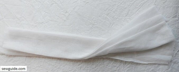 Folded fabric in different types of folding techniques before tie dying