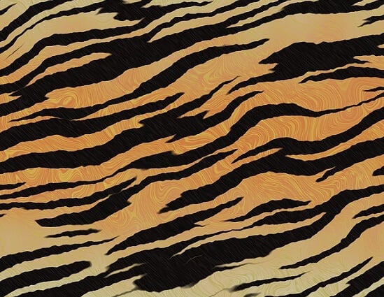 tiger animal prints in textiles