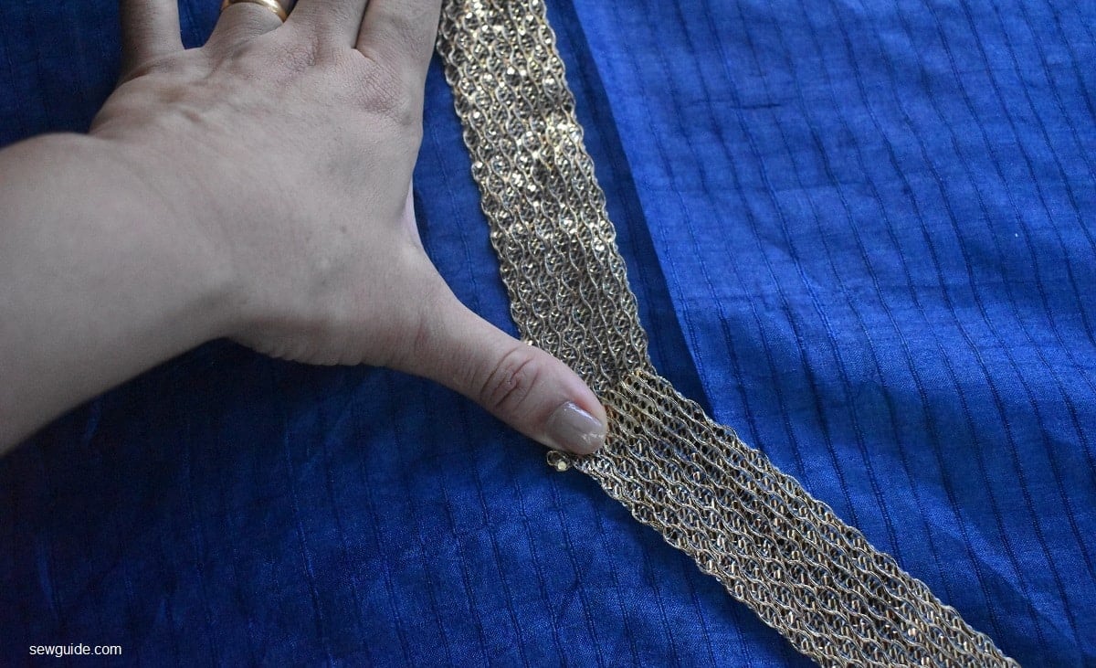 Fold to make a diagonal line