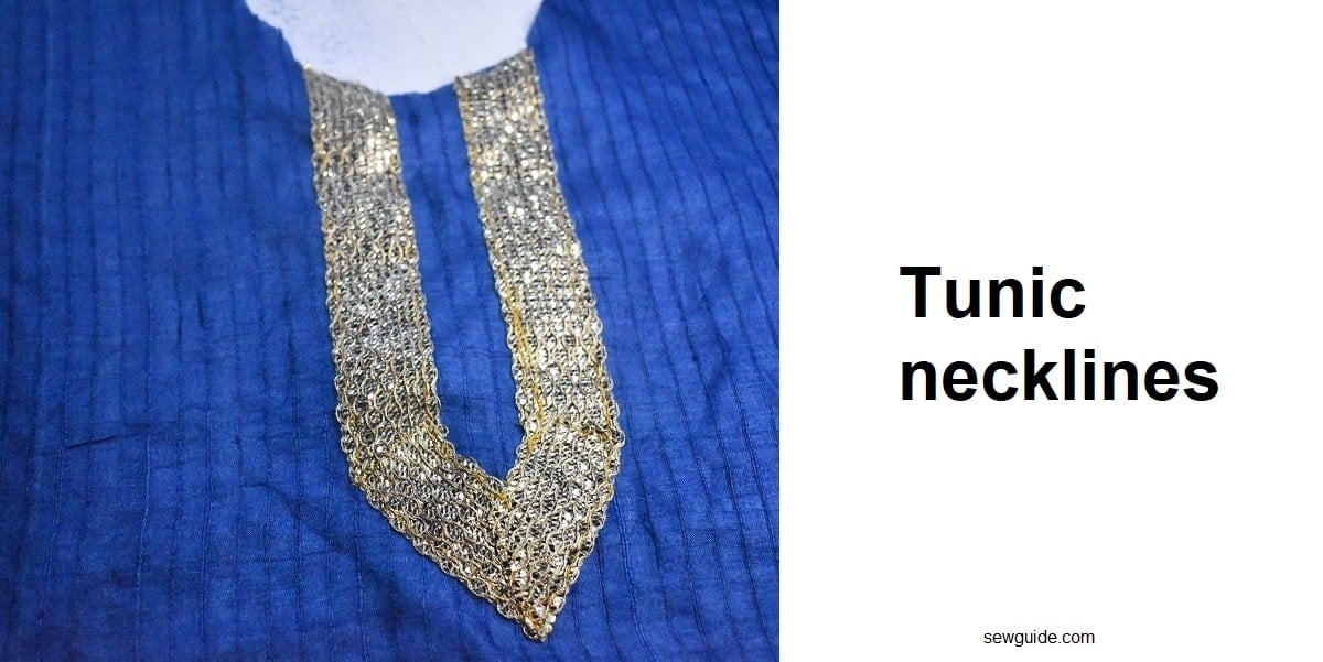 tunic neckline with trim