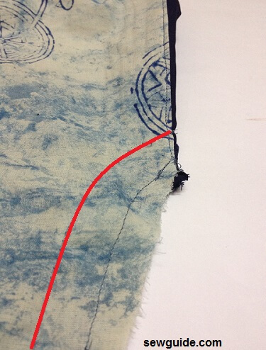 Join the side seams of the front and back bodices with a 1/2 inch seam allowance